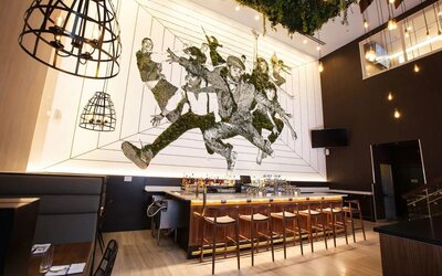 Hotel bar at Innside By Melia New York Nomad.