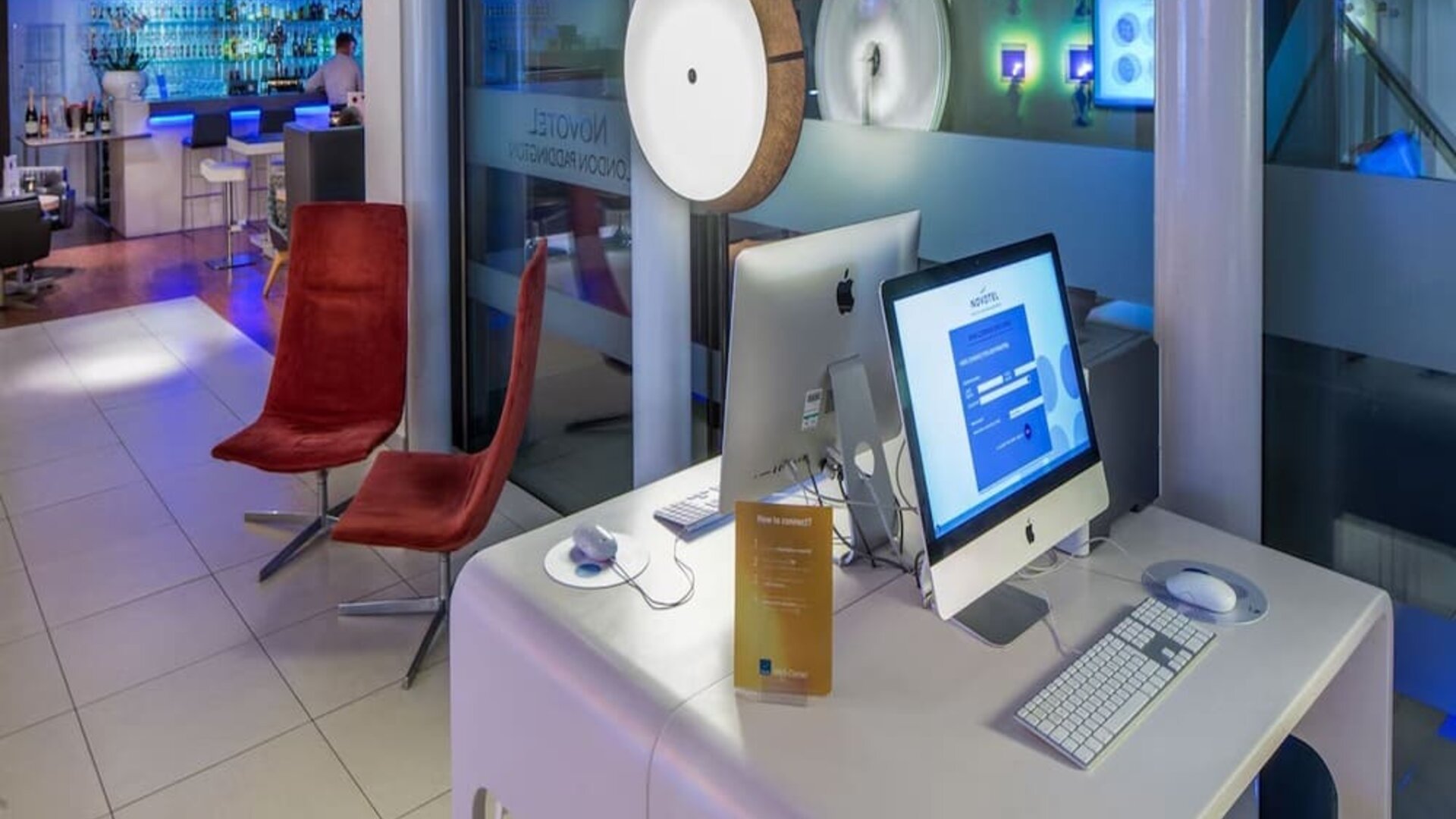 Business center available at Novotel London Paddington.
