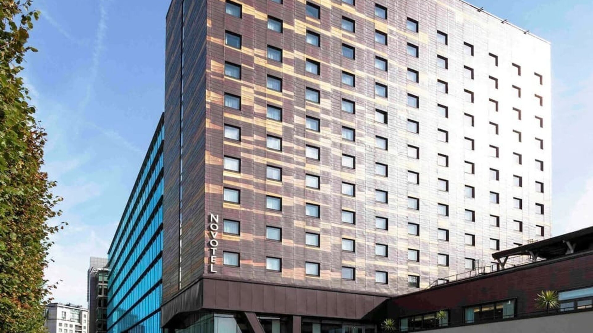 Hotel exterior at Novotel London Paddington.
