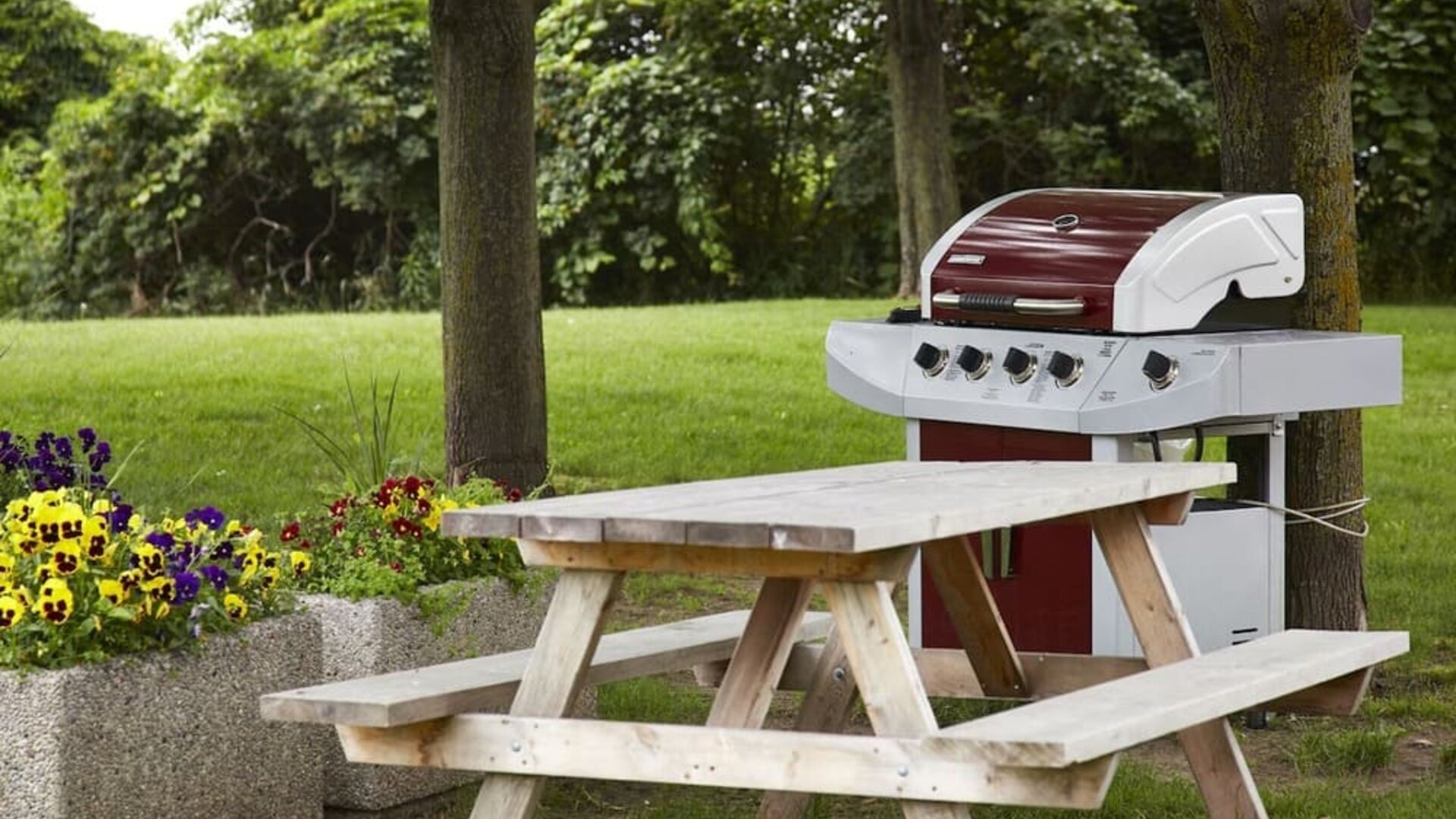 Picnic and BBQ area at Comfort Inn Swift Current.
