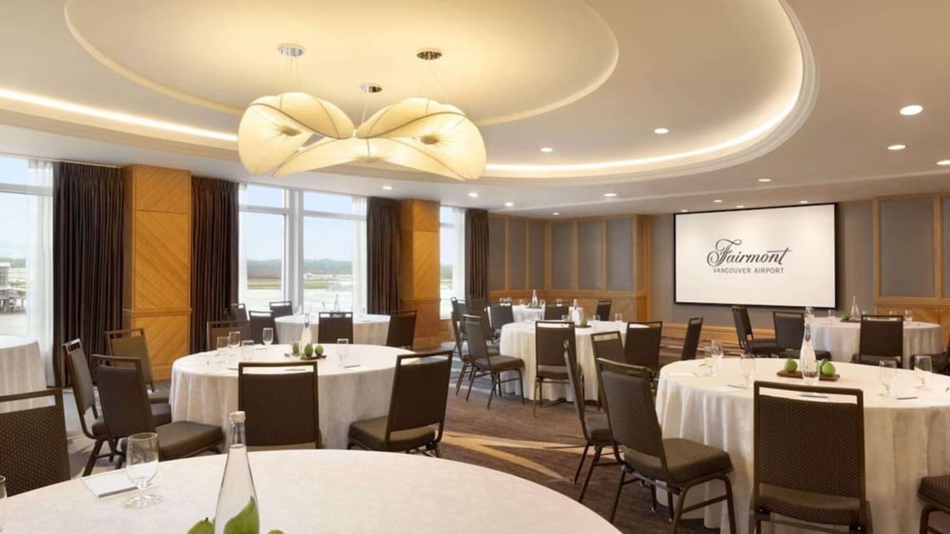 Professional meeting room at Fairmont Vancouver Airport - YVR Terminal Hotel.