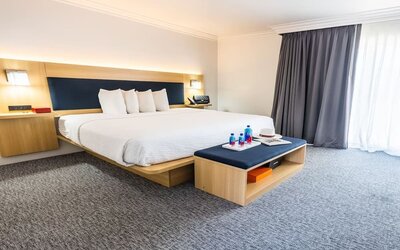 Spacious day use room with natural light at The Live Hotel.