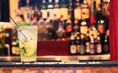 Hotel bar at The Mutiny Hotel.