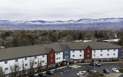 Hotel exterior at Candlewood Suites Boise.