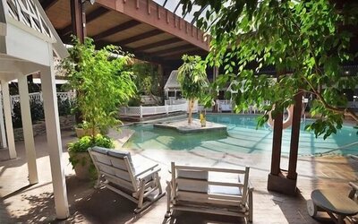 Refreshing indoor pool at Sturbridge Host Hotel.