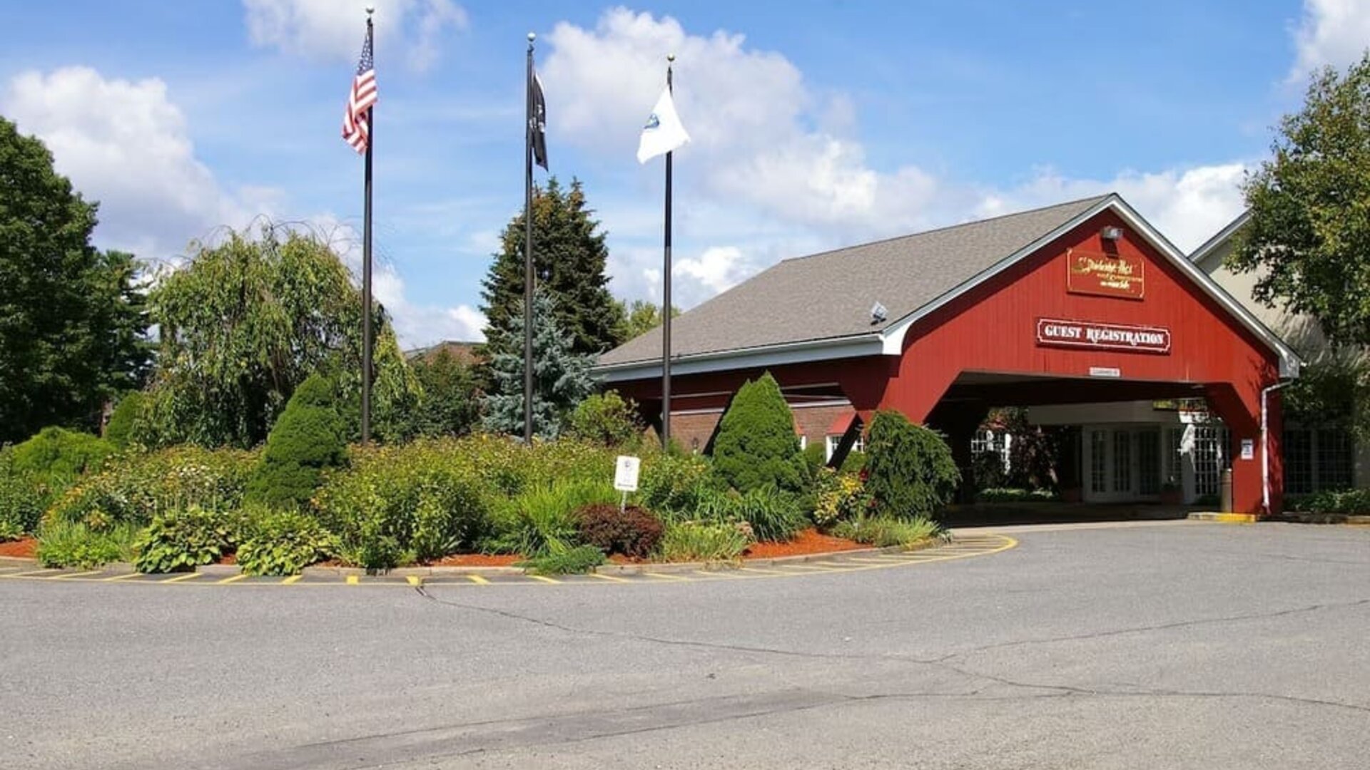 Guest registration site at Sturbridge Host Hotel.