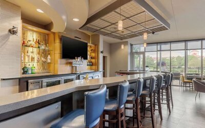 Hotel bar at Cambria Suites Denver Airport.