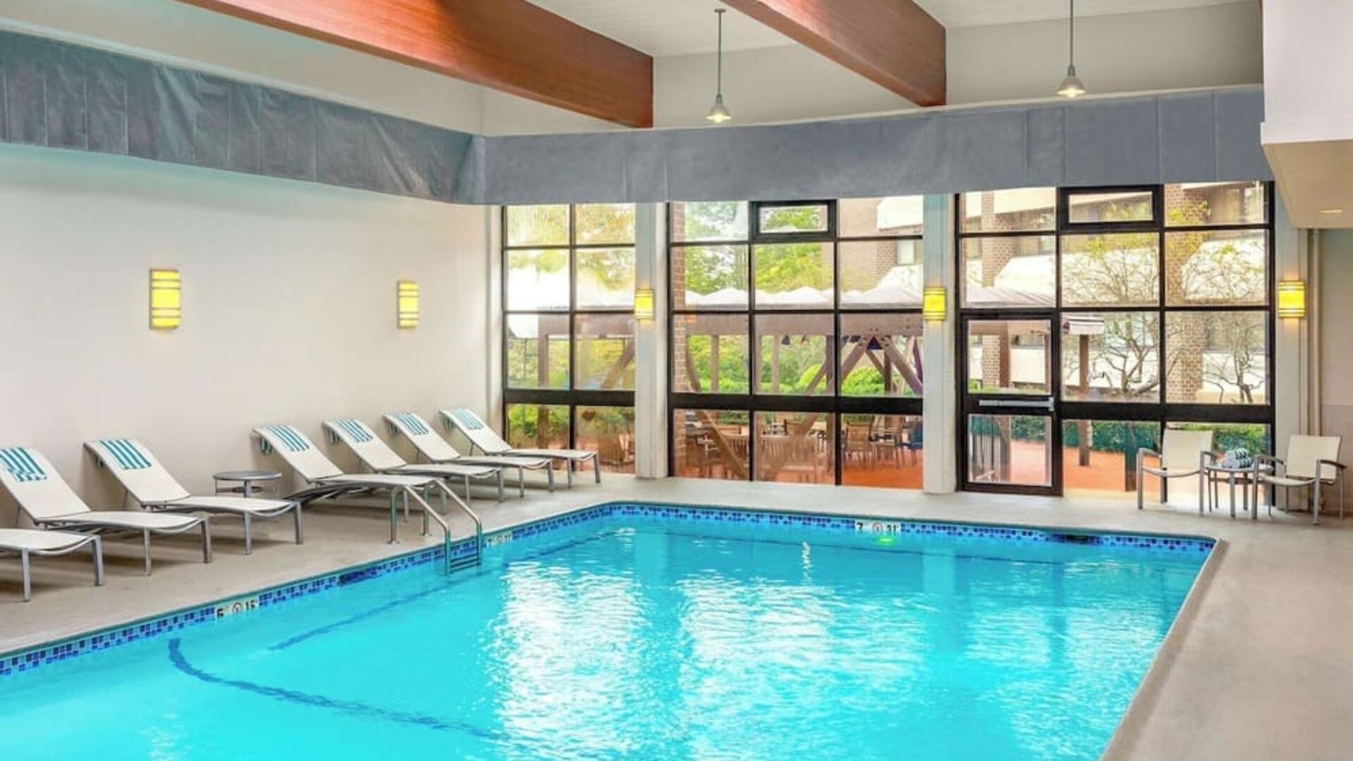 Refreshing indoor pool at DoubleTree By Hilton Westborough.