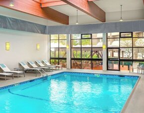 Refreshing indoor pool at DoubleTree By Hilton Westborough.