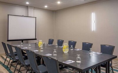 Professional meeting room at DoubleTree By Hilton Westborough.