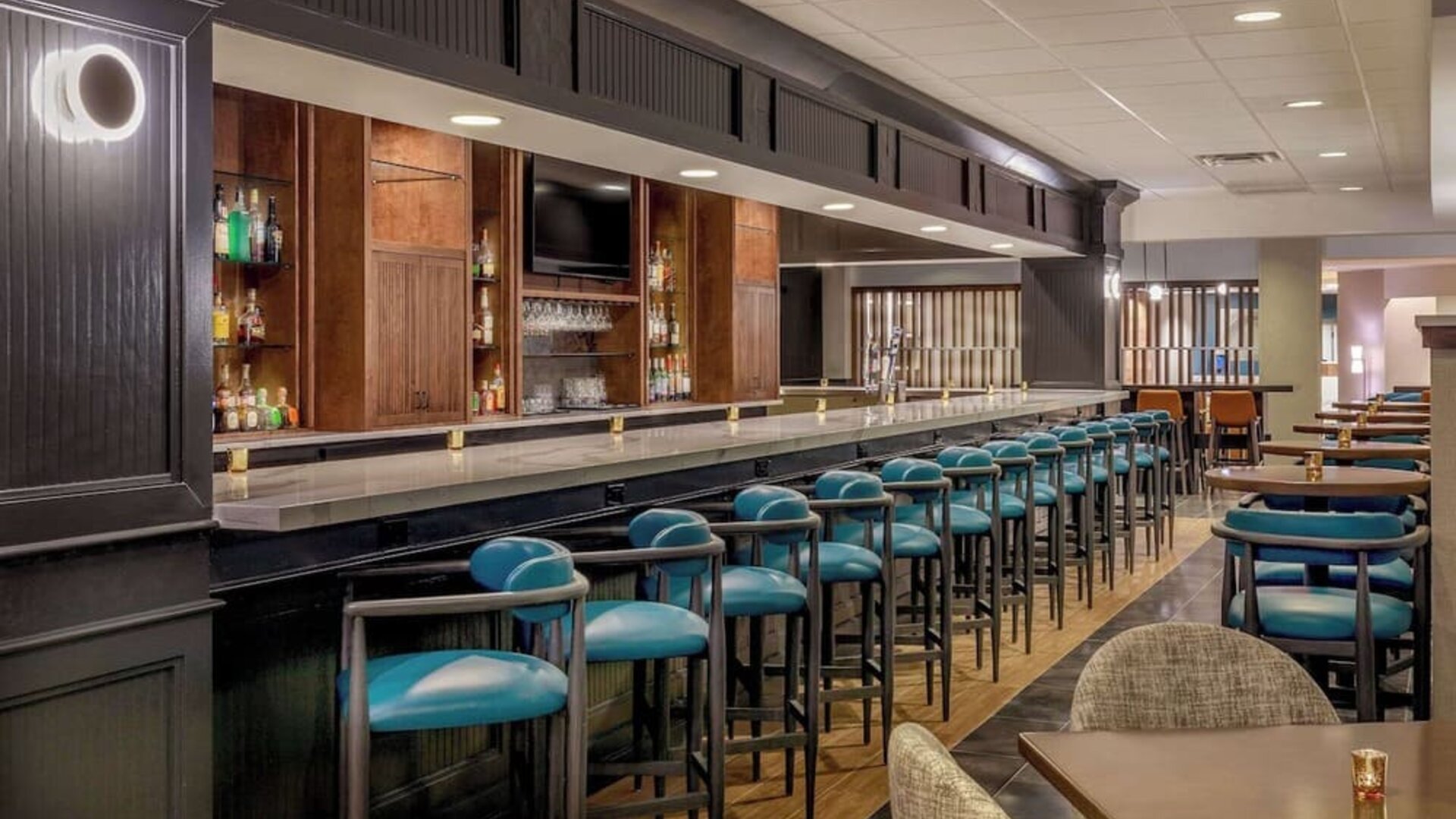 Hotel bar at DoubleTree By Hilton Westborough.