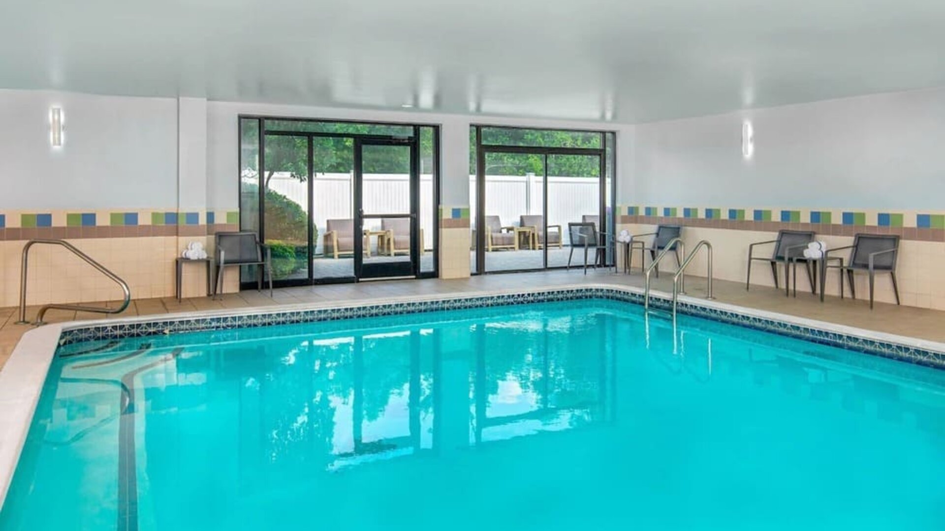 Refreshing indoor pool at Courtyard Boston Marlborough.