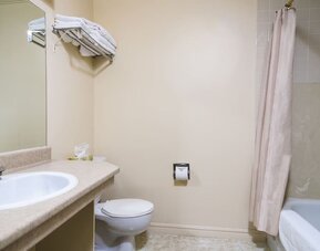 Guest bathroom with tub at Mount Peyton Resort & Conference Center.
