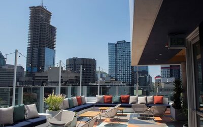 Hotel terrace at Hotel Monville - 295871.