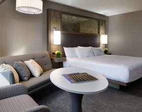Day use room with sofa at Hyatt Regency Boston.