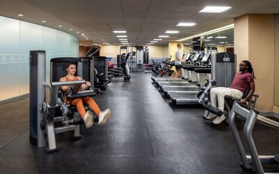 Fitness facility available at Hyatt Regency Boston.