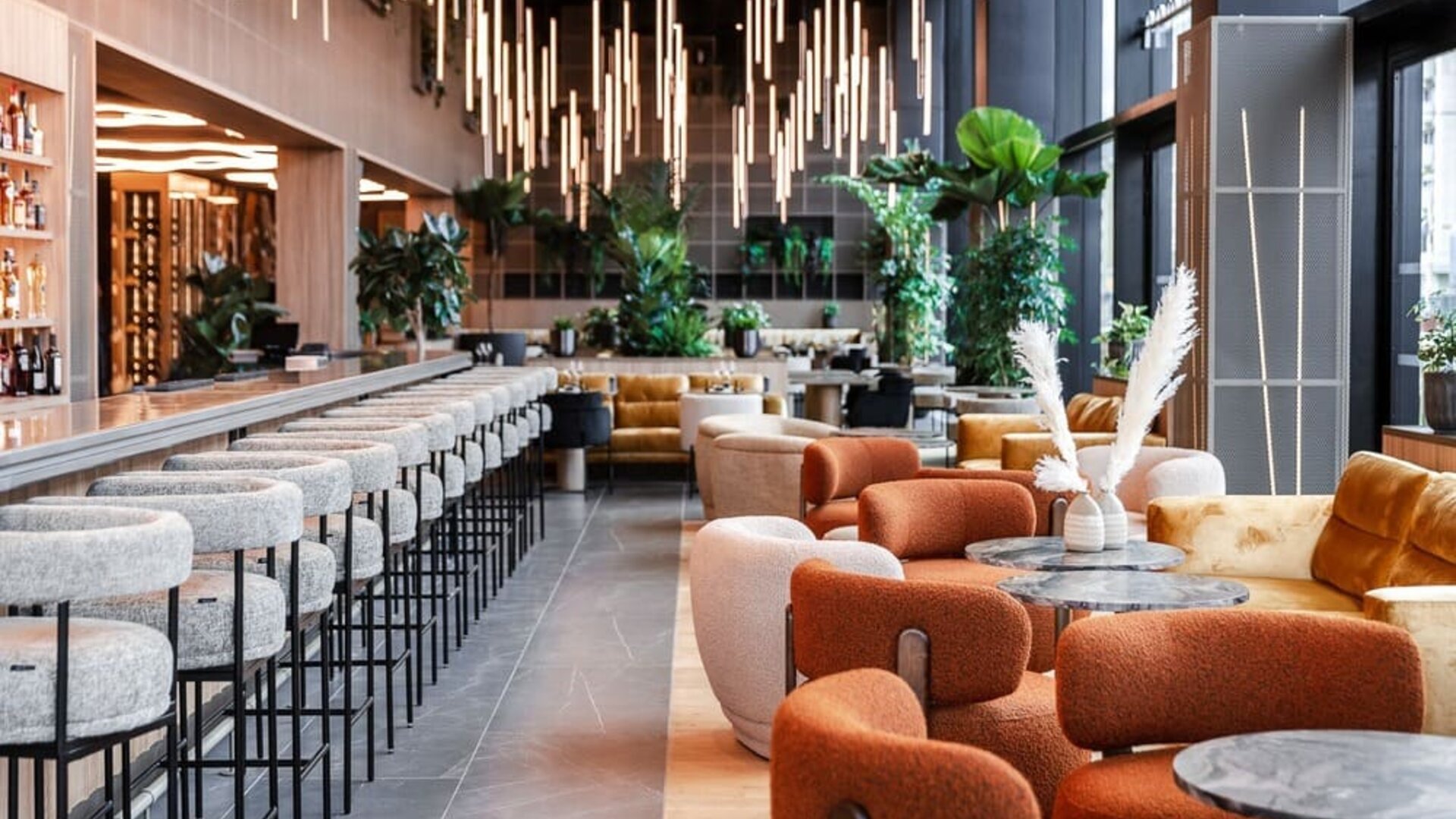 Hotel bar at Pullman Lyon.