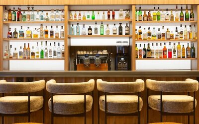 Hotel bar area at Pullman Lyon.