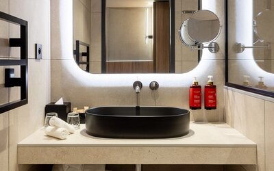 Guest bathroom at Pullman Lyon.