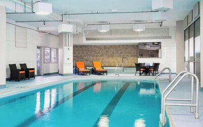 Relaxing indoor pool at Delta St. John's Hotel & Conference Center.