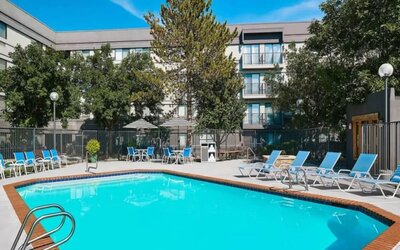 Refreshing outdoor pool at Four Points By Sheraton Salt Lake City Airport.