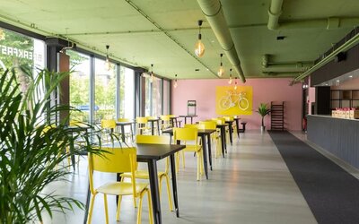 Breakfast available at Urban Hotel The Golden Stork.