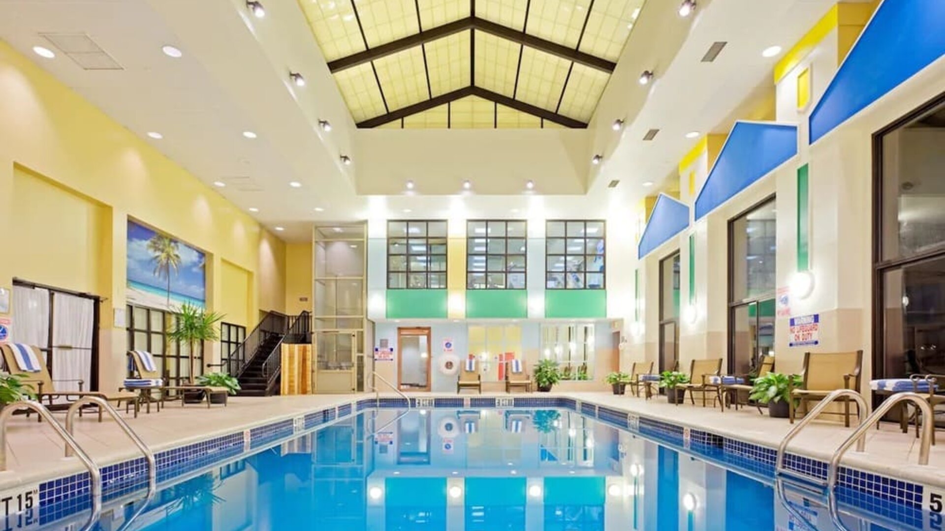 Refreshing indoor pool at Crowne Plaza Englewood.
