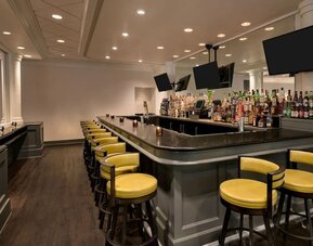 Hotel bar at Crowne Plaza Englewood.