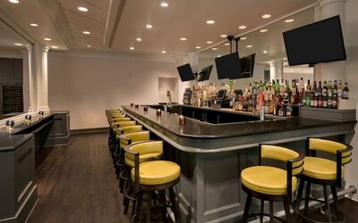 Hotel bar at Crowne Plaza Englewood.