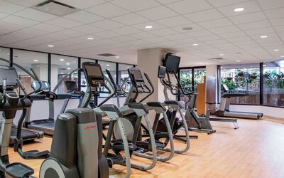 Well equipped fitness center at Sheraton Hotel Newfoundland.