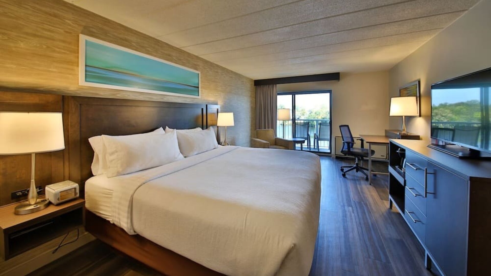 Day use room with work desk at Holiday Inn Peterborough-Waterfront.