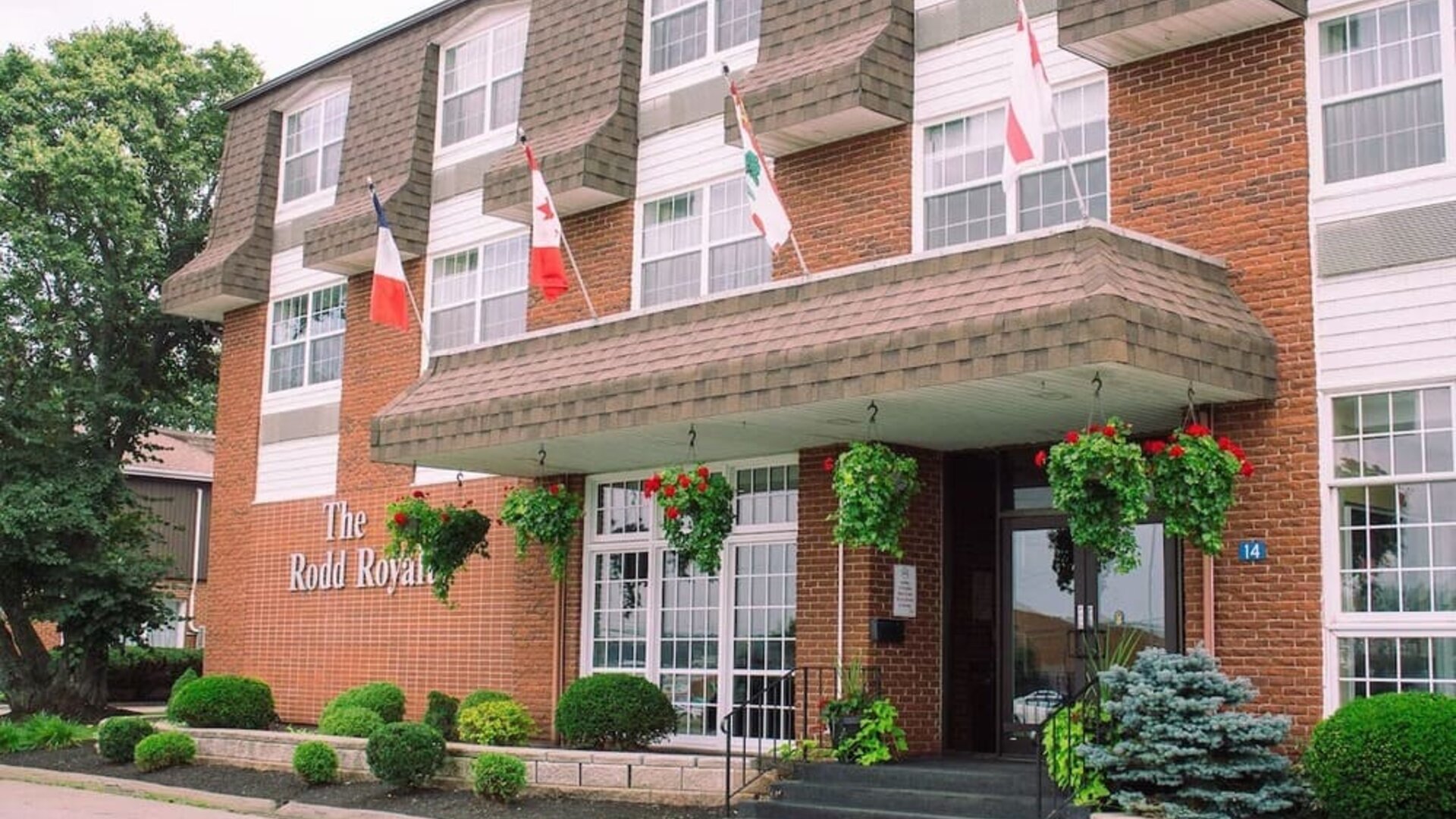 Hotel entrance at Rodd Royalty.