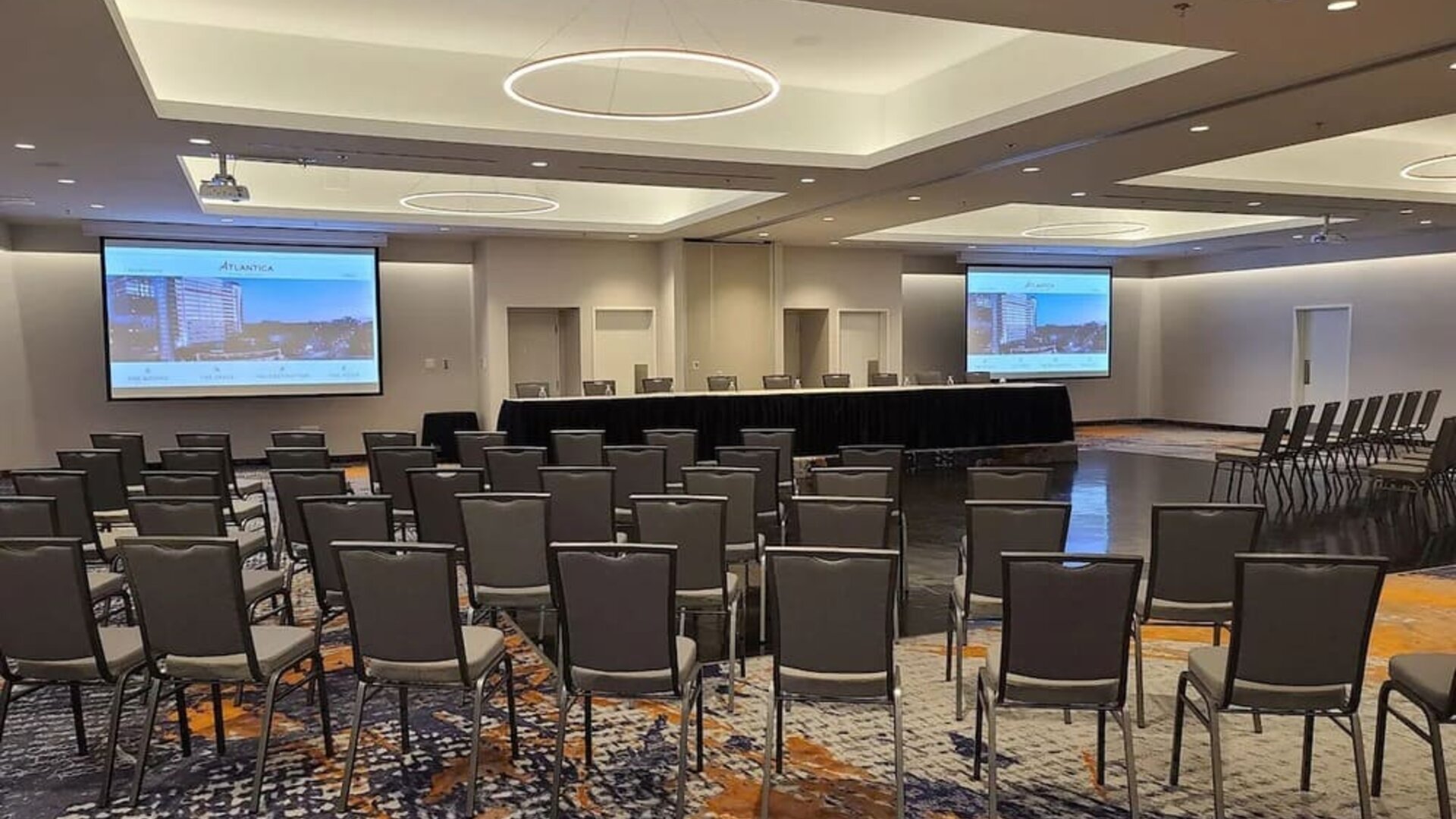 Professional meeting room at Atlantica Hotel Halifax.