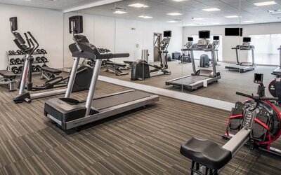 Fitness center available at Holiday Inn Express & Suites Ruston.