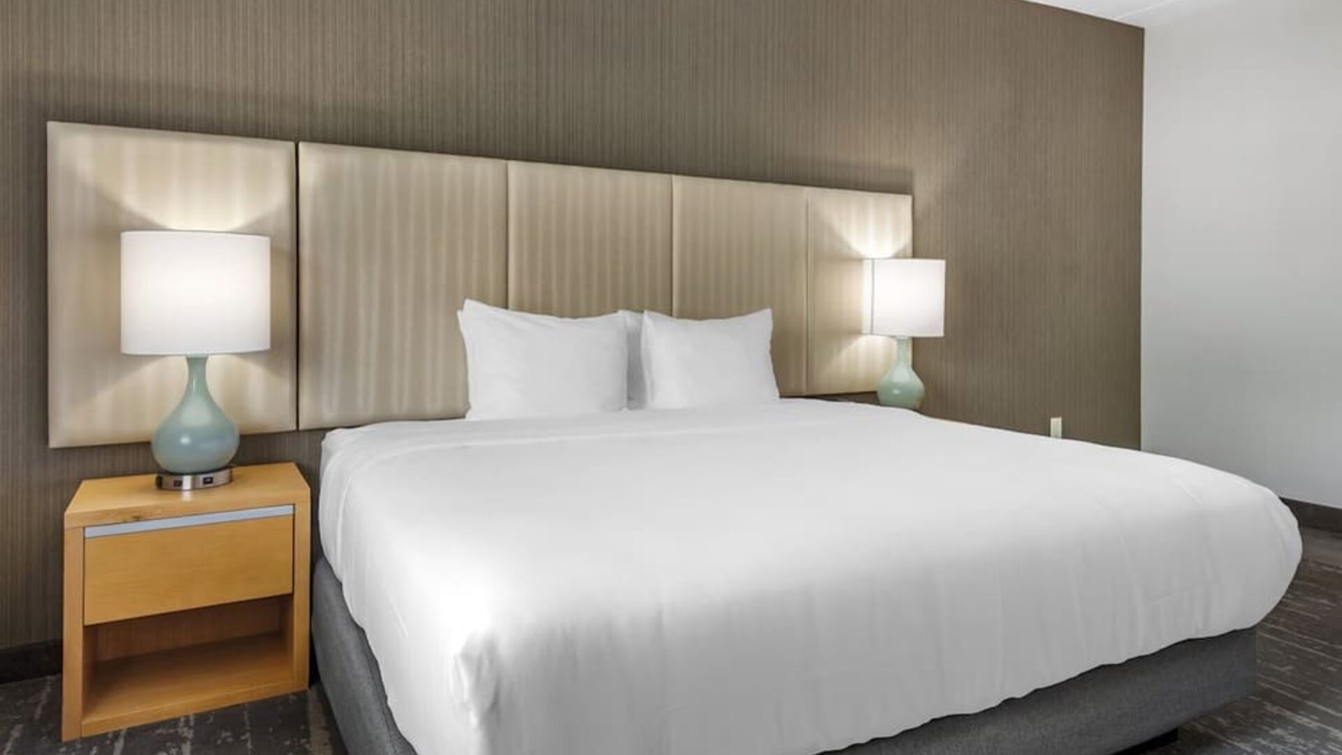 Romantic king room at Somerset Lofts.