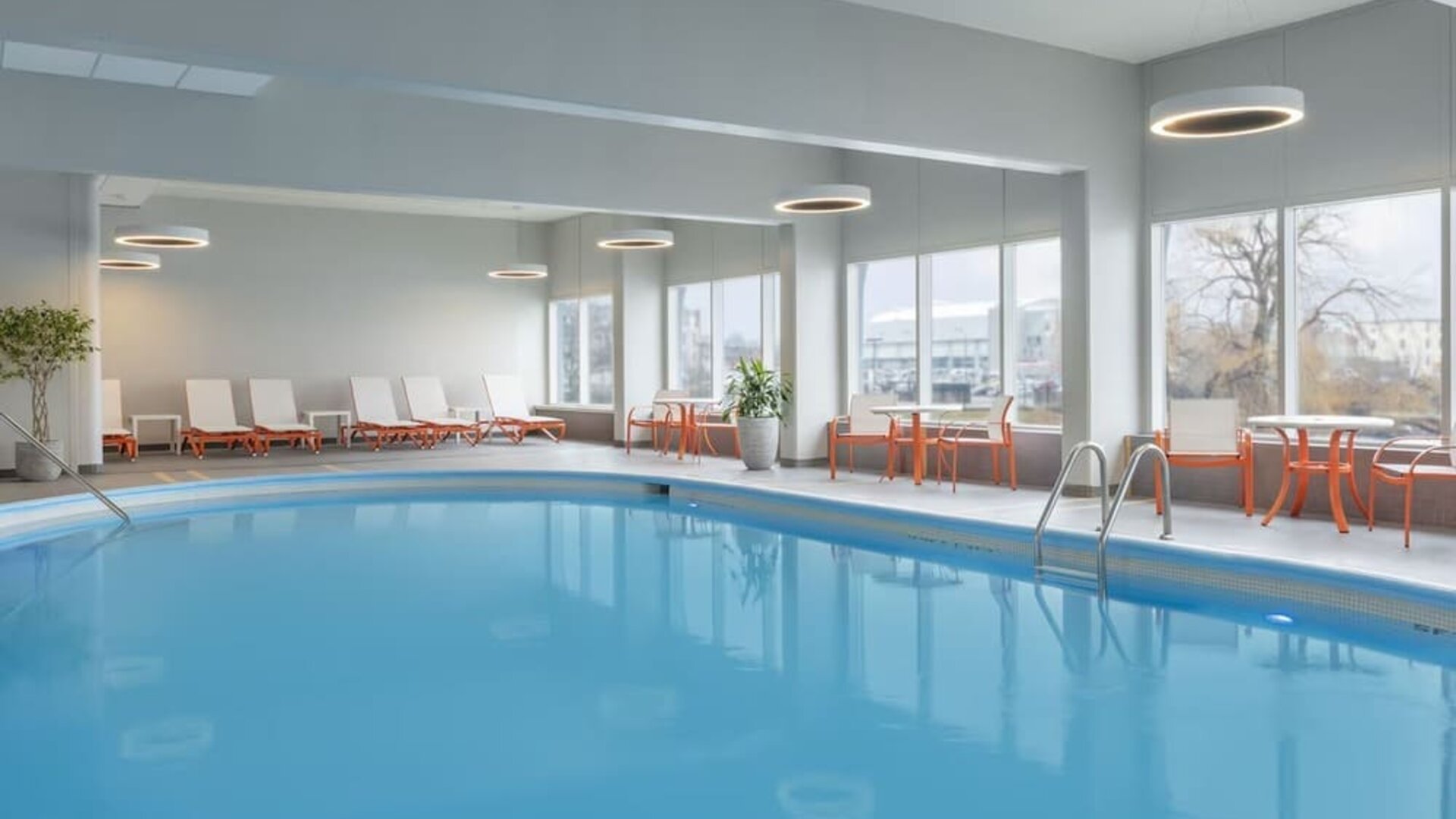 Indoor heated pool at Holiday Inn Kingston Waterfront.