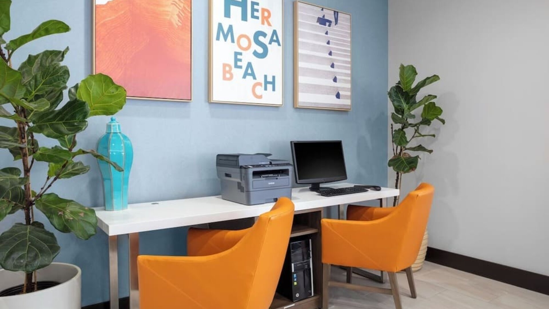 Business center available at Holiday Inn Express & Suites Hermosa Beach.