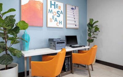 Business center available at Holiday Inn Express & Suites Hermosa Beach.