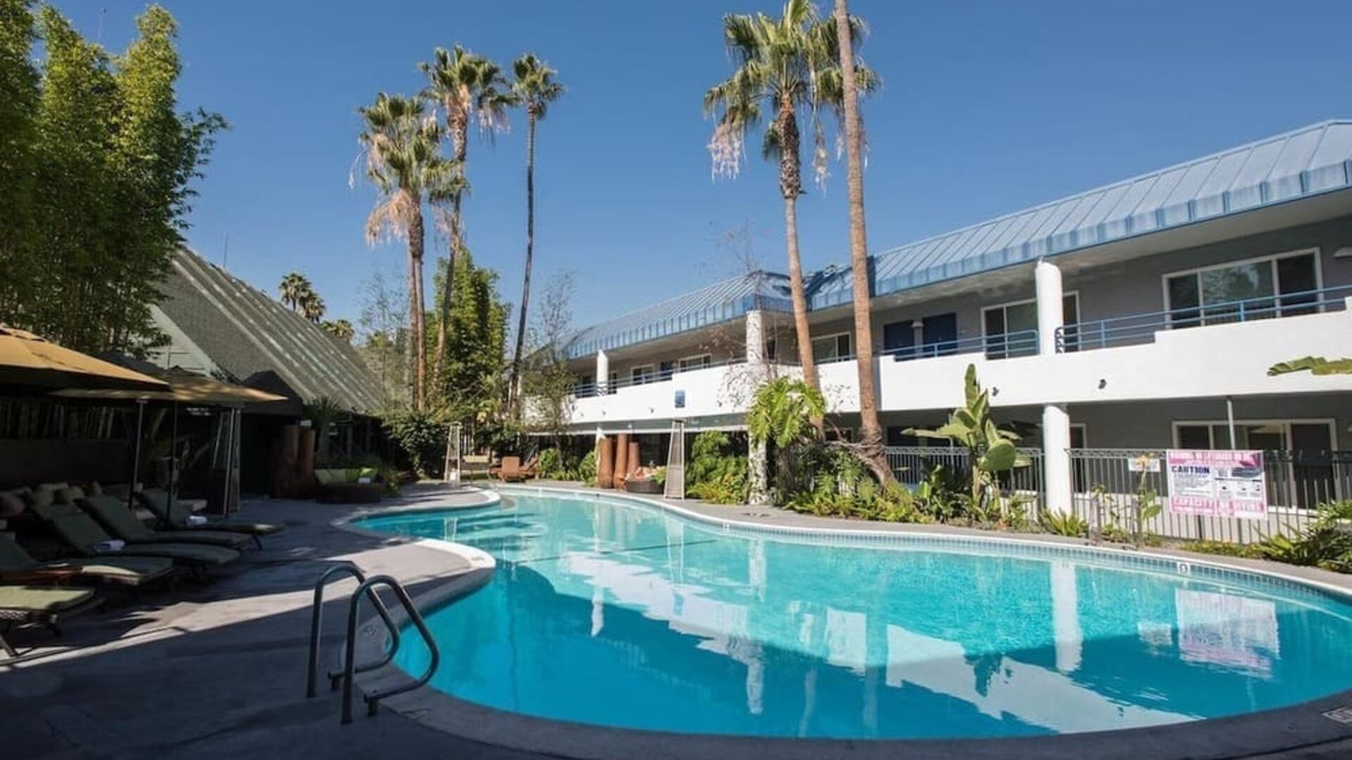 Refreshing outdoor pool at Hotel Current.