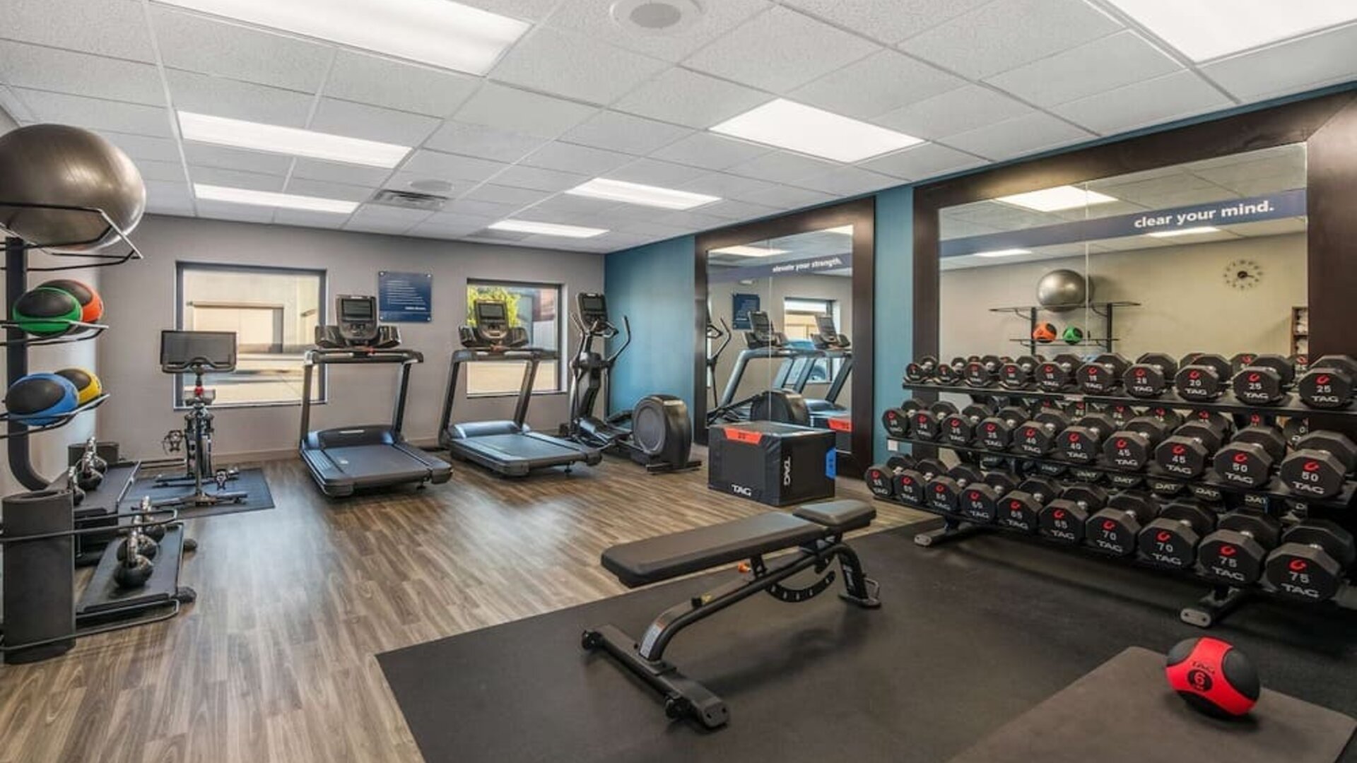 Fitness facility available at Hampton Inn & Suites Dallas/Allen.