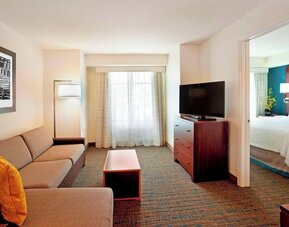 Day use room with living area at Residence Inn By Marriott Portland Airport At Cascade Station.