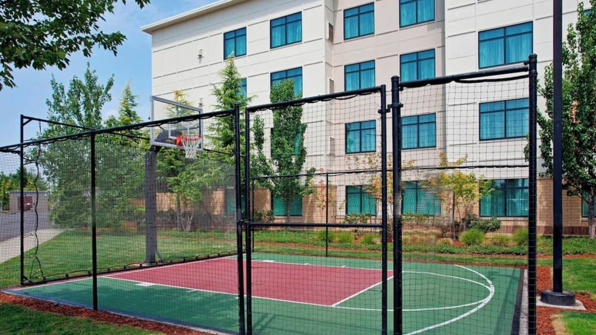 Basketball court available at Residence Inn By Marriott Portland Airport At Cascade Station.