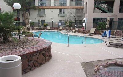 Refreshing outdoor pool at Hawthorn Suites By Wyndham El Paso Airport.