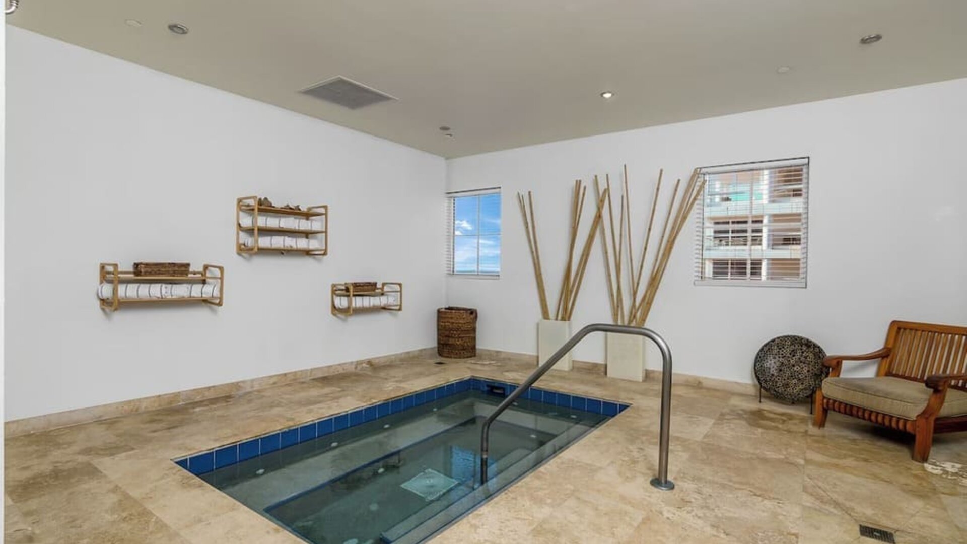 Indoor spa tub at The Atlantic Hotel & Spa.