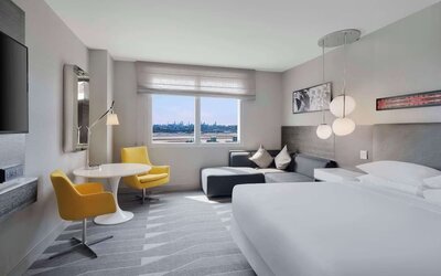 Day use room with  natural light at Hyatt Regency Los Angeles International Airport.