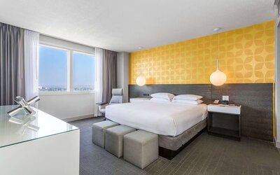Day use room with  natural light at Hyatt Regency Los Angeles International Airport.