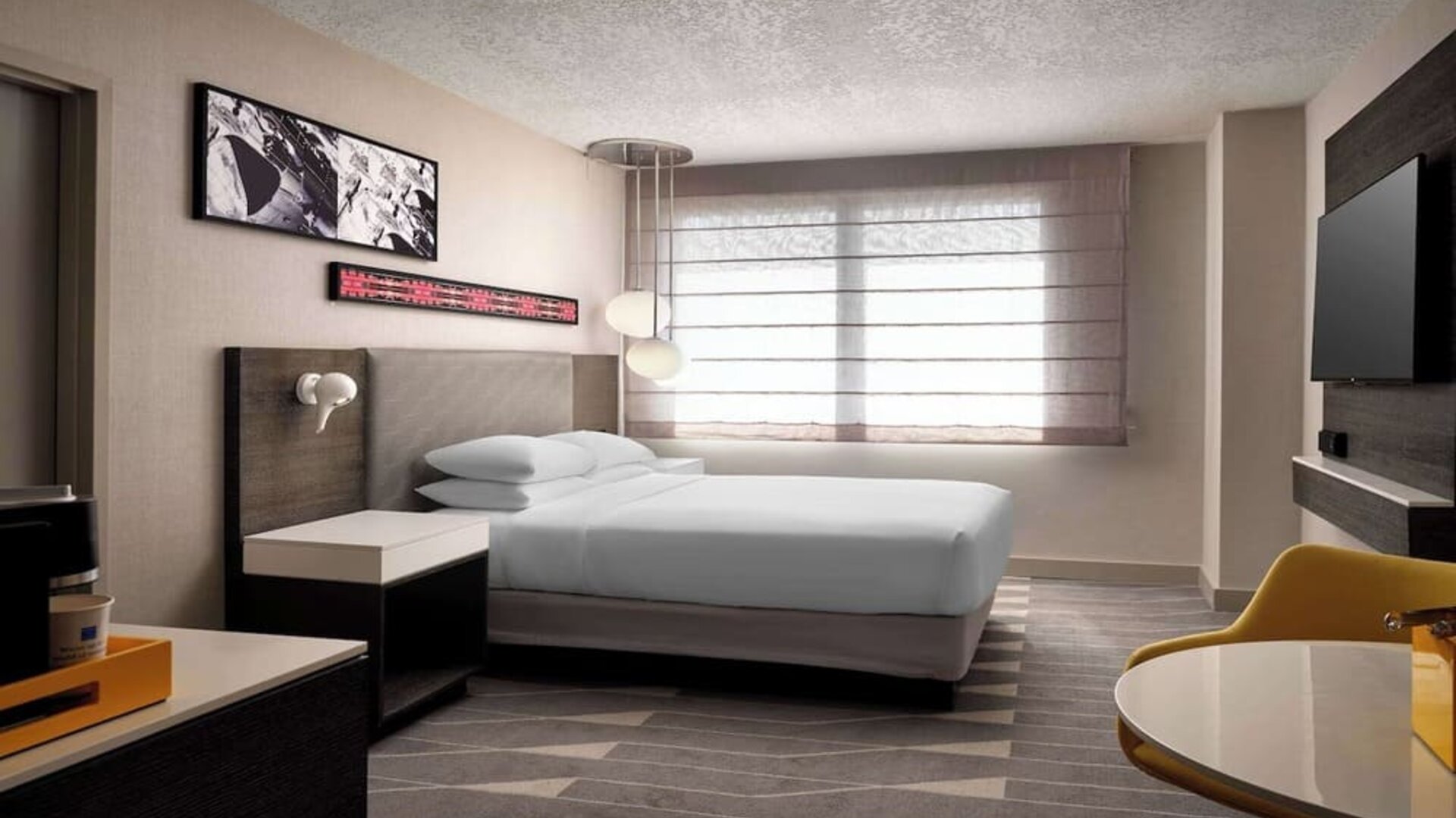 Day use room with  natural light at Hyatt Regency Los Angeles International Airport.