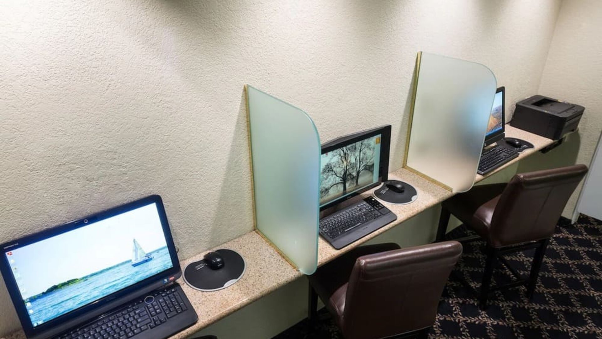 Business center available at The Marina Inn On San Francisco Bay.