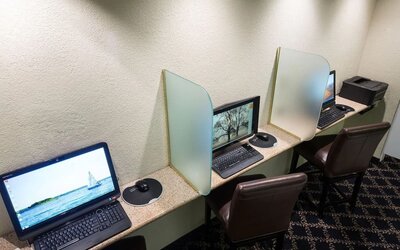 Business center available at The Marina Inn On San Francisco Bay.