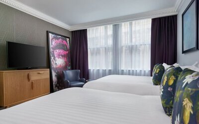Day use twin room at NYX Hotel London Holborn By Leonardo.